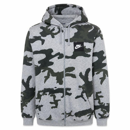Mens UK Size M Nike Grey Full Zip Hoodie