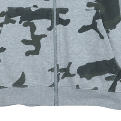 Mens UK Size M Nike Grey Full Zip Hoodie