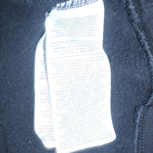Mens UK Size S Nike Black Pullover Hoodie