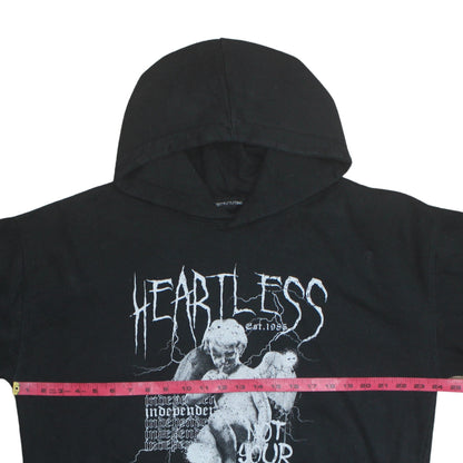 Womens UK Size M PRETTYLITTLETHING Black Pullover Hoodie
