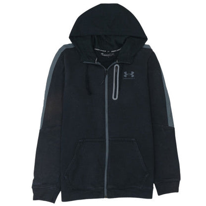 Mens UK Size L Under armour Black Full Zip Hoodie