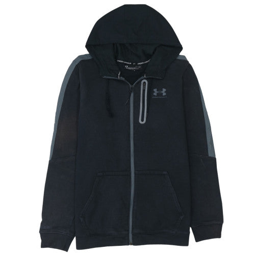Mens UK Size L Under armour Black Full Zip Hoodie