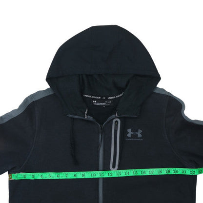 Mens UK Size L Under armour Black Full Zip Hoodie