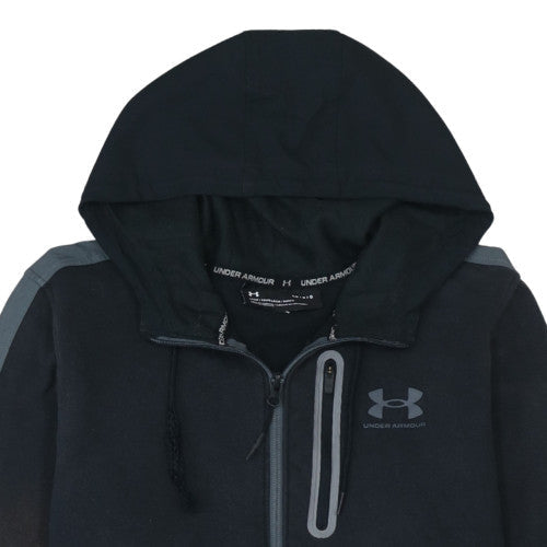 Mens UK Size L Under armour Black Full Zip Hoodie