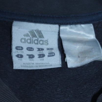 Adidas Boys Grey 10 Years Pullover Sweatshirt with Logo Stripes