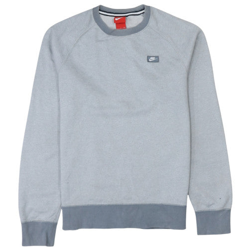 Mens UK Size S Nike Grey Pullover Sweatshirt