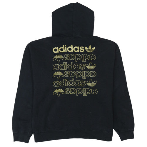 Womens UK Size 6 adidas Black Pullover Hoodie