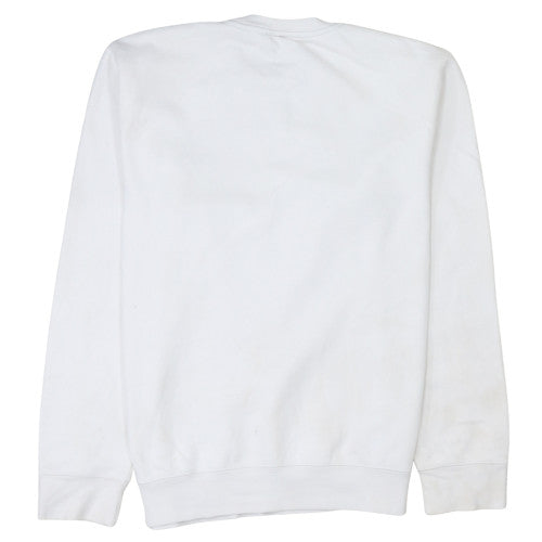 Womens UK Size M Russell White Pullover Sweatshirt