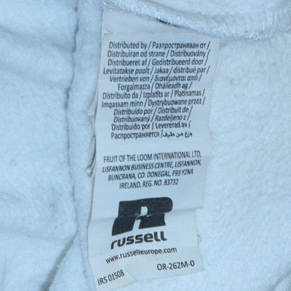 Womens UK Size M Russell White Pullover Sweatshirt