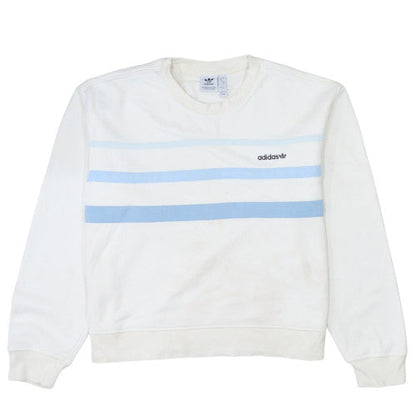 Womens UK Size 12 adidas White Pullover Sweatshirt