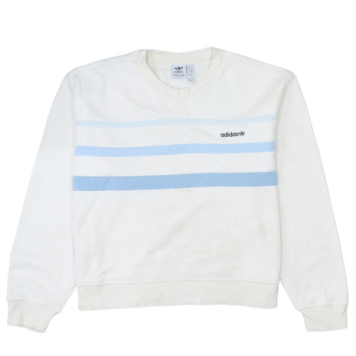 Womens UK Size 12 adidas White Pullover Sweatshirt