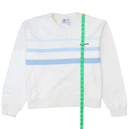 Womens UK Size 12 adidas White Pullover Sweatshirt