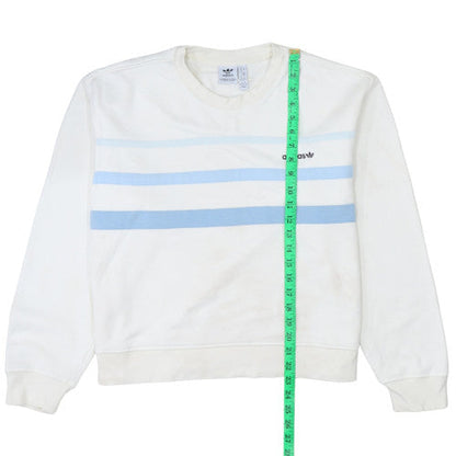 Womens UK Size 12 adidas White Pullover Sweatshirt