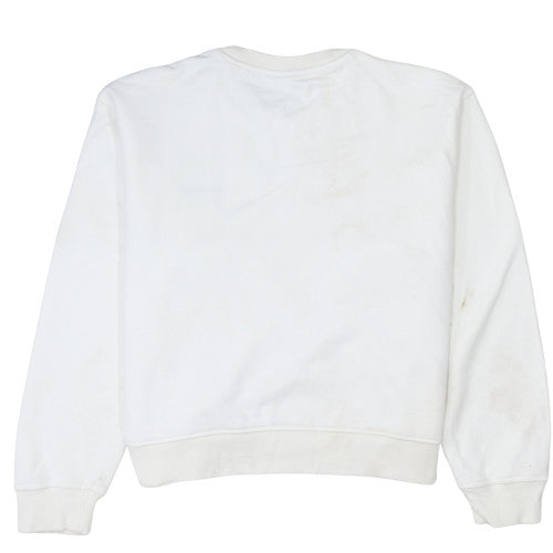 Womens UK Size 12 adidas White Pullover Sweatshirt