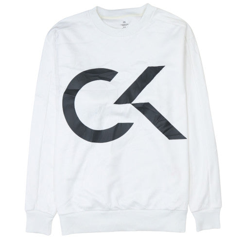 Mens UK Size XS Calvin Klein White Pullover Sweatshirt