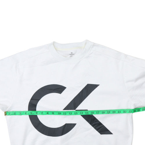 Mens UK Size XS Calvin Klein White Pullover Sweatshirt