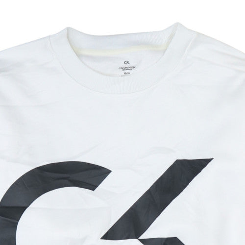 Mens UK Size XS Calvin Klein White Pullover Sweatshirt