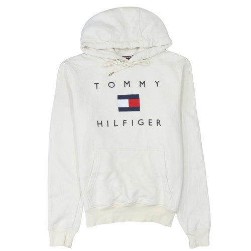 Womens UK Size M Tommy Hilfiger Ivory Pullover Hoodie