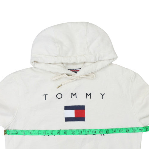 Womens UK Size M Tommy Hilfiger Ivory Pullover Hoodie