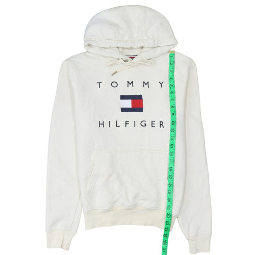 Womens UK Size M Tommy Hilfiger Ivory Pullover Hoodie