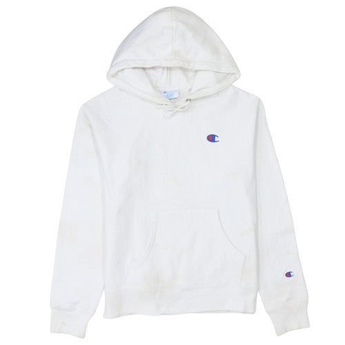 Womens UK Size S Champion White Pullover Hoodie