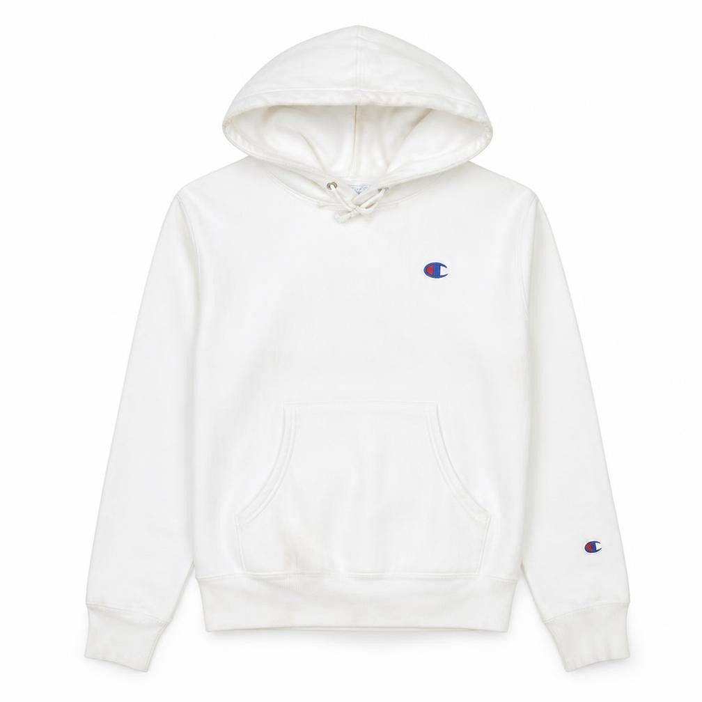 Womens UK Size S Champion White Pullover Hoodie