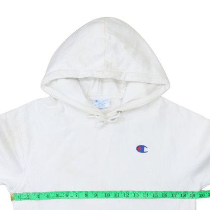Womens UK Size S Champion White Pullover Hoodie