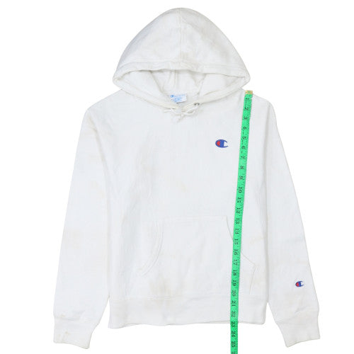 Womens UK Size S Champion White Pullover Hoodie