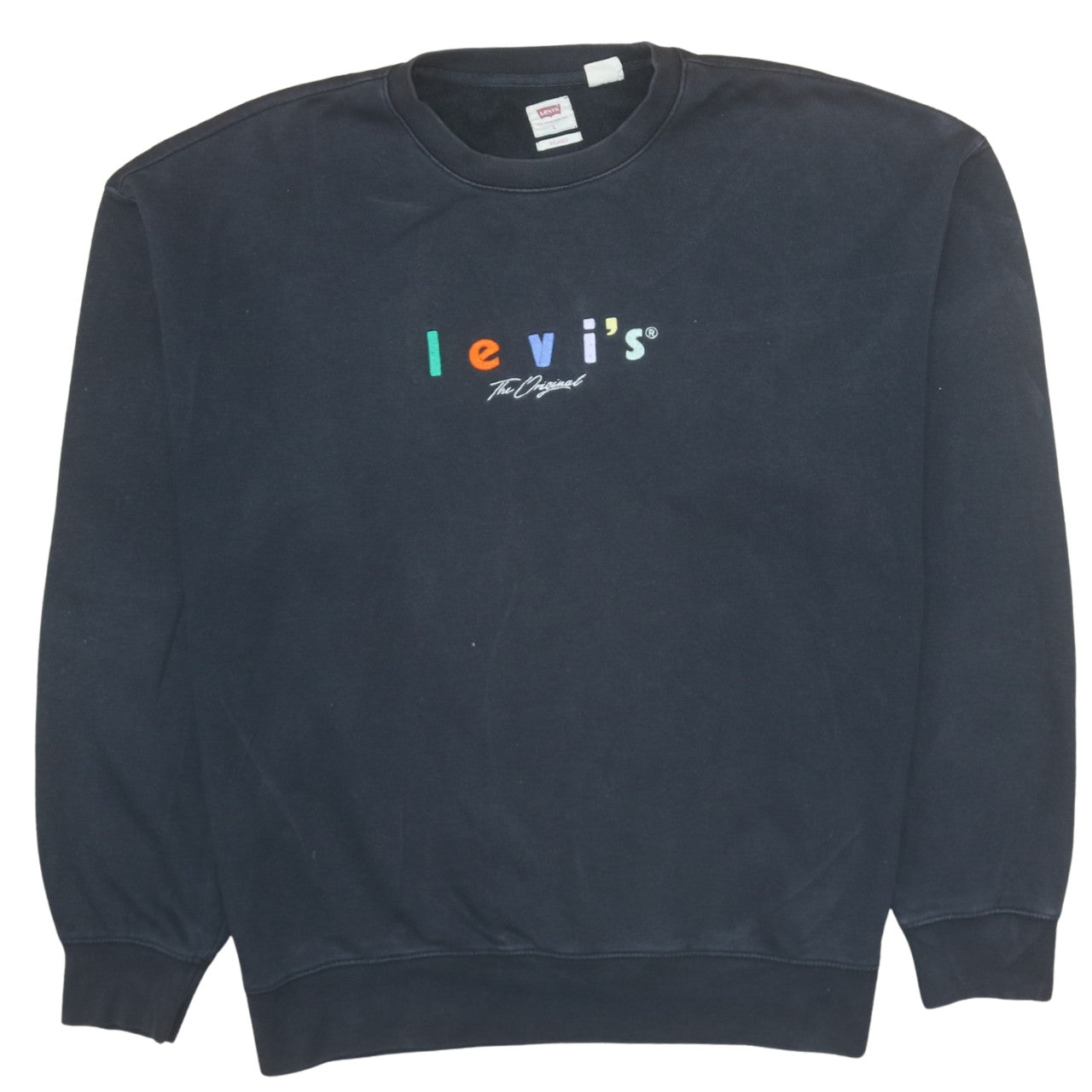 Mens UK Size L Levi's Black Pullover Sweatshirt