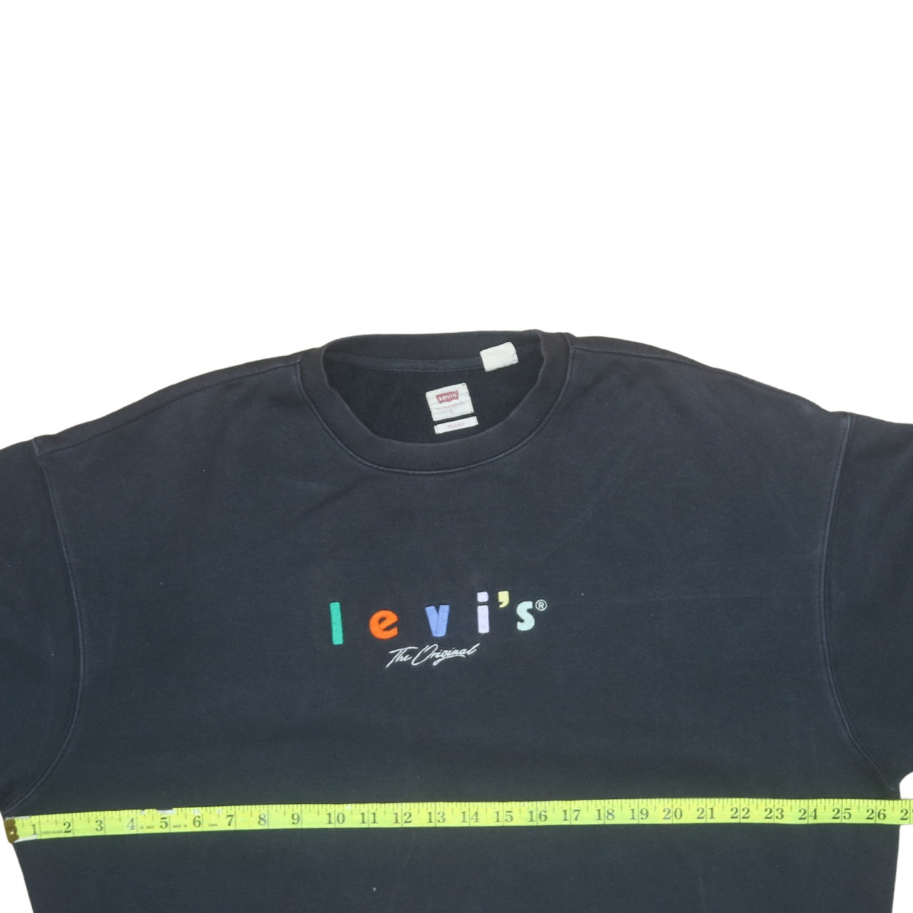 Mens UK Size L Levi's Black Pullover Sweatshirt