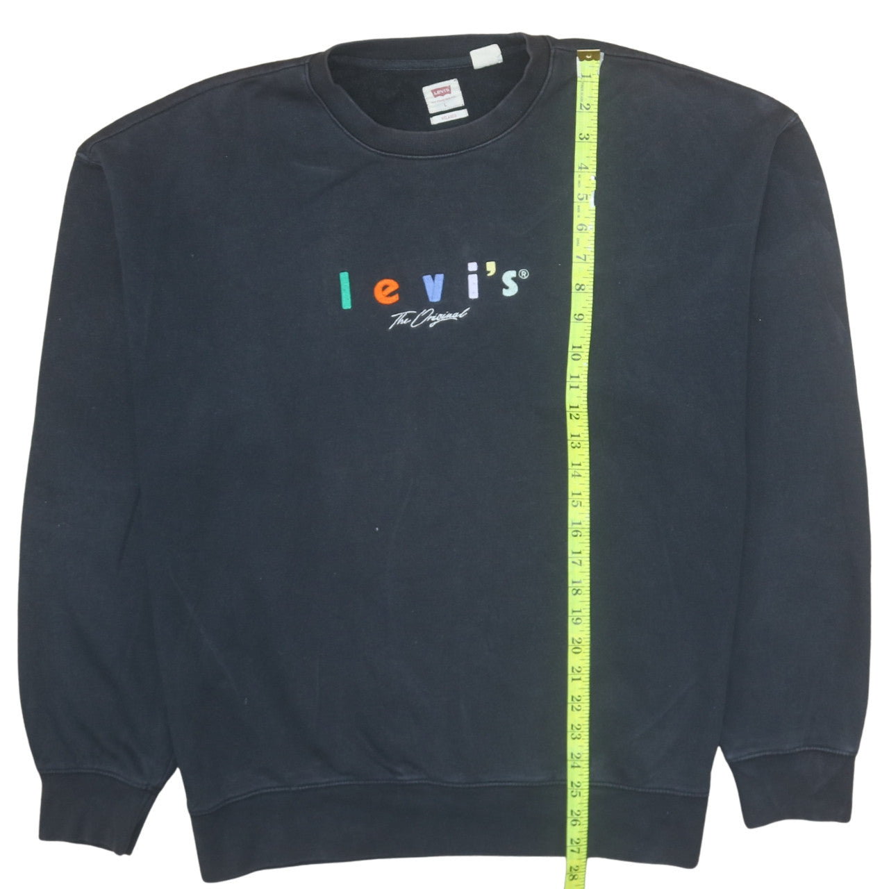 Mens UK Size L Levi's Black Pullover Sweatshirt