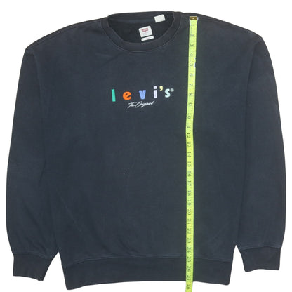 Mens UK Size L Levi's Black Pullover Sweatshirt