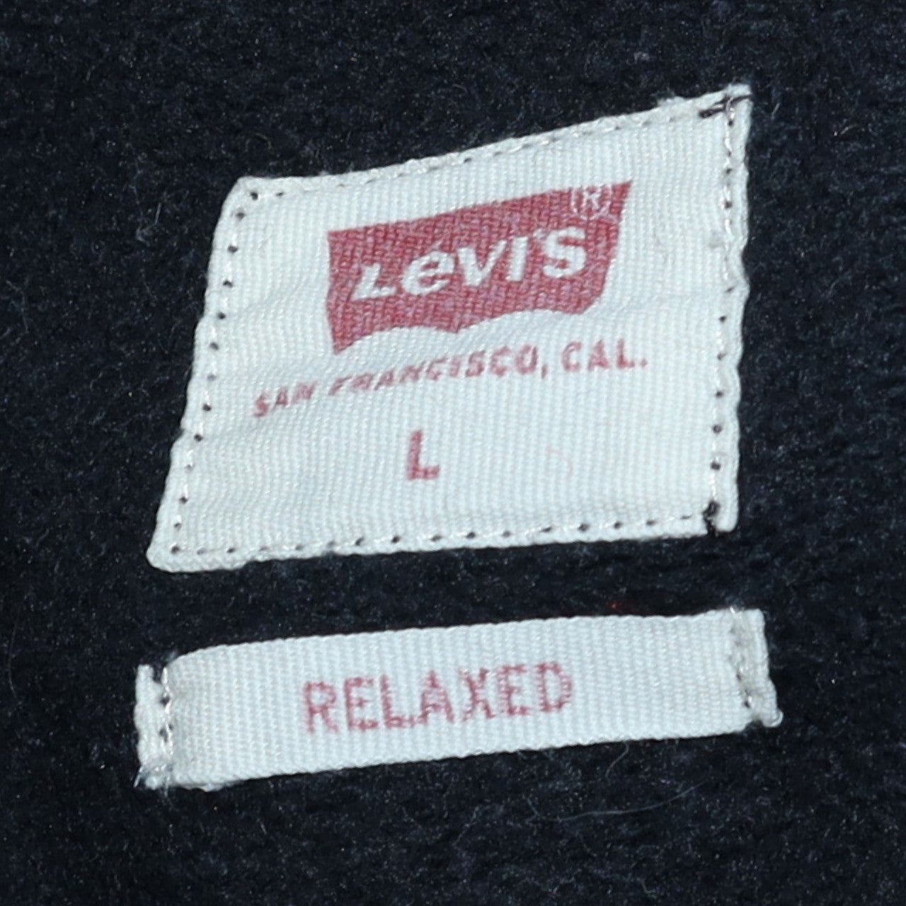 Mens UK Size L Levi's Black Pullover Sweatshirt