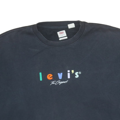 Mens UK Size L Levi's Black Pullover Sweatshirt