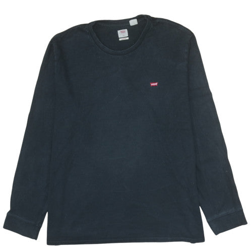 Levi's Men's Black Long Sleeve Crew Neck Cotton T-Shirt XXL