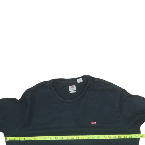 Levi's Men's Black Long Sleeve Crew Neck Cotton T-Shirt XXL