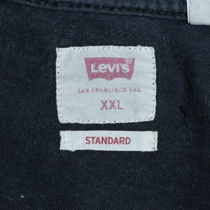 Levi's Men's Black Long Sleeve Crew Neck Cotton T-Shirt XXL