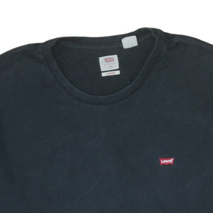 Levi's Men's Black Long Sleeve Crew Neck Cotton T-Shirt XXL