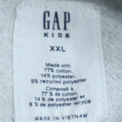 GAP Boys Grey XXL Pullover Hoodie Cotton Blend Casual Warm Sweatshirt
