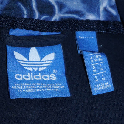 Mens UK Size M adidas Blue Full Zip Hoodie