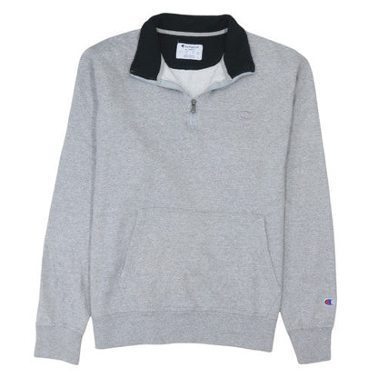 Mens UK Size L Champion Grey Henley Sweatshirt