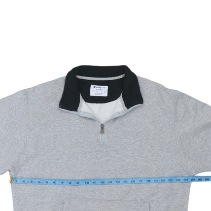 Mens UK Size L Champion Grey Henley Sweatshirt