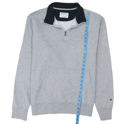 Mens UK Size L Champion Grey Henley Sweatshirt