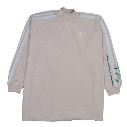Womens UK Size 10 adidas Beige Pullover Sweatshirt