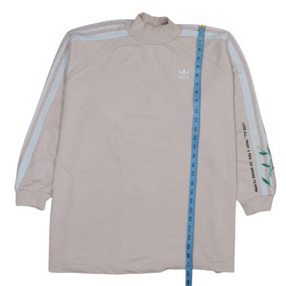Womens UK Size 10 adidas Beige Pullover Sweatshirt