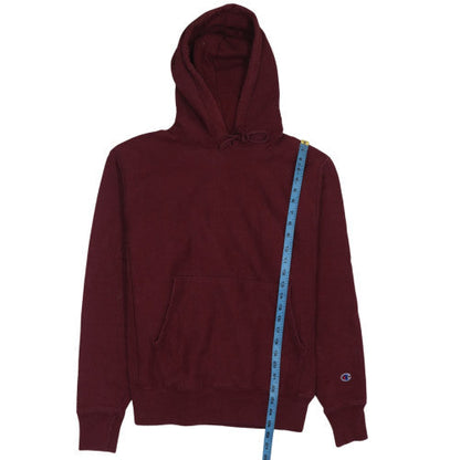 Mens UK Size M Champion Red Pullover Hoodie