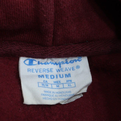 Mens UK Size M Champion Red Pullover Hoodie