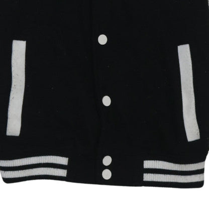 Womens UK Size XS Kiabi Black Varsity Jacket