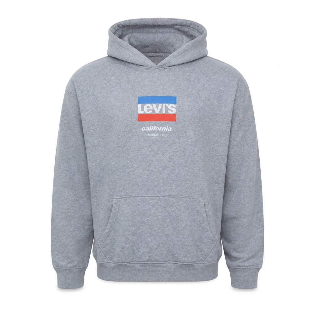 Mens UK Size XL Levi's Grey Pullover Hoodie