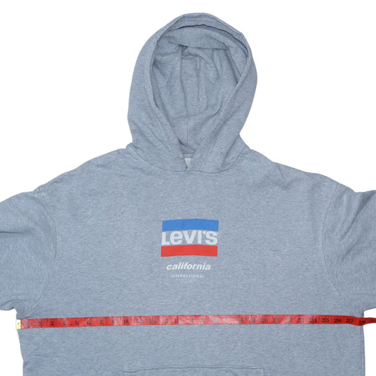 Mens UK Size XL Levi's Grey Pullover Hoodie